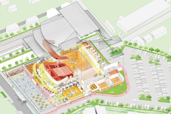 O市文化会館計画案 O市文化会館計画案