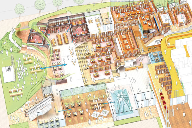S県新県立図書館計画案 S県新県立図書館計画案