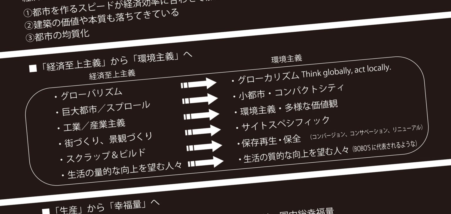 「経済至上主義」から「環境主義」へ