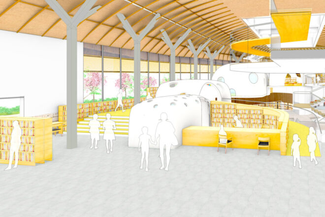 T県M町立図書館