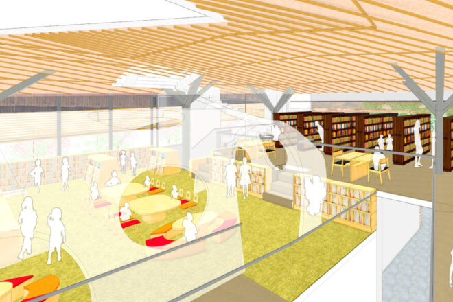 T県M町立図書館