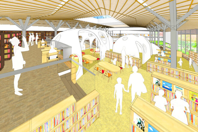 T県M町立図書館